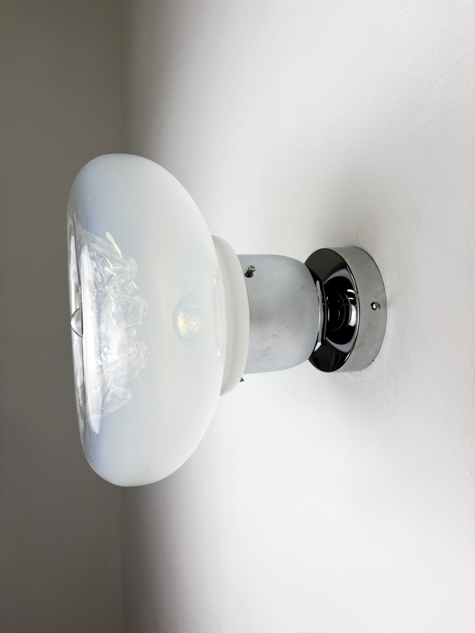 Toni Zuccheri wall light, murano handblown glass, Italy, 1970's