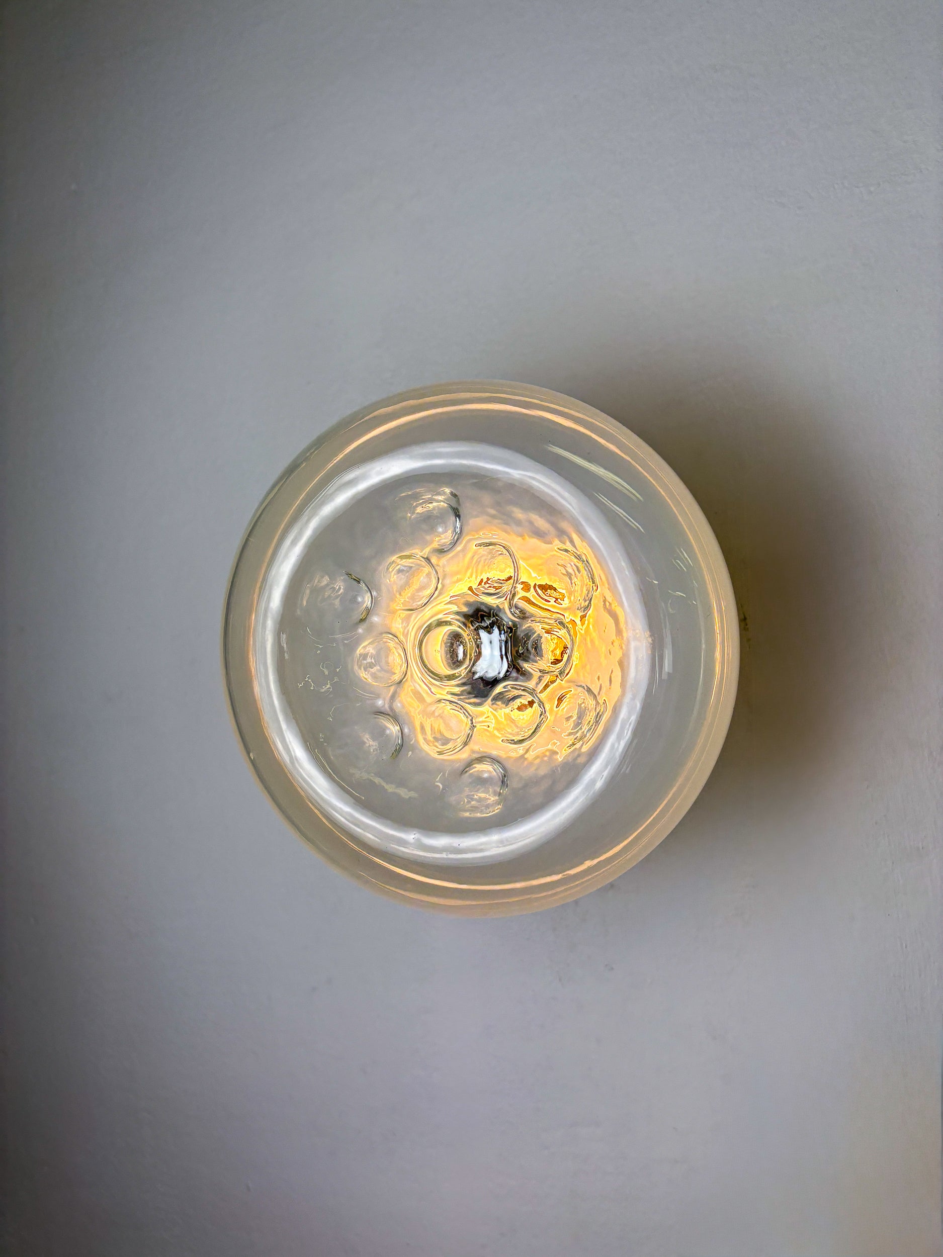 Toni Zuccheri wall light, murano handblown glass, Italy, 1970's