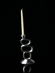 Circle candlestick by matthew hilton, aluminium, 1980's