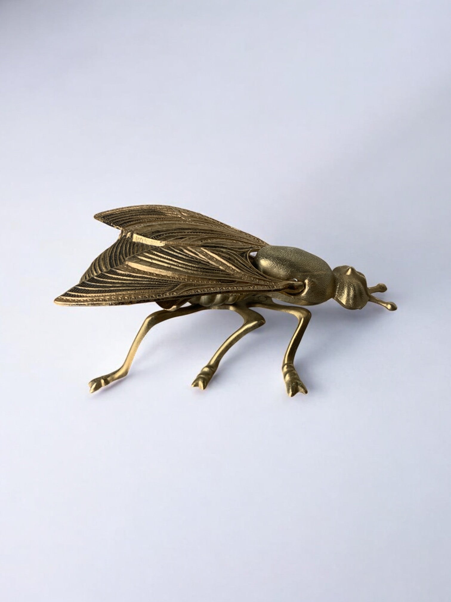 Regency fly ashtray in brass, Spain, 1980's
