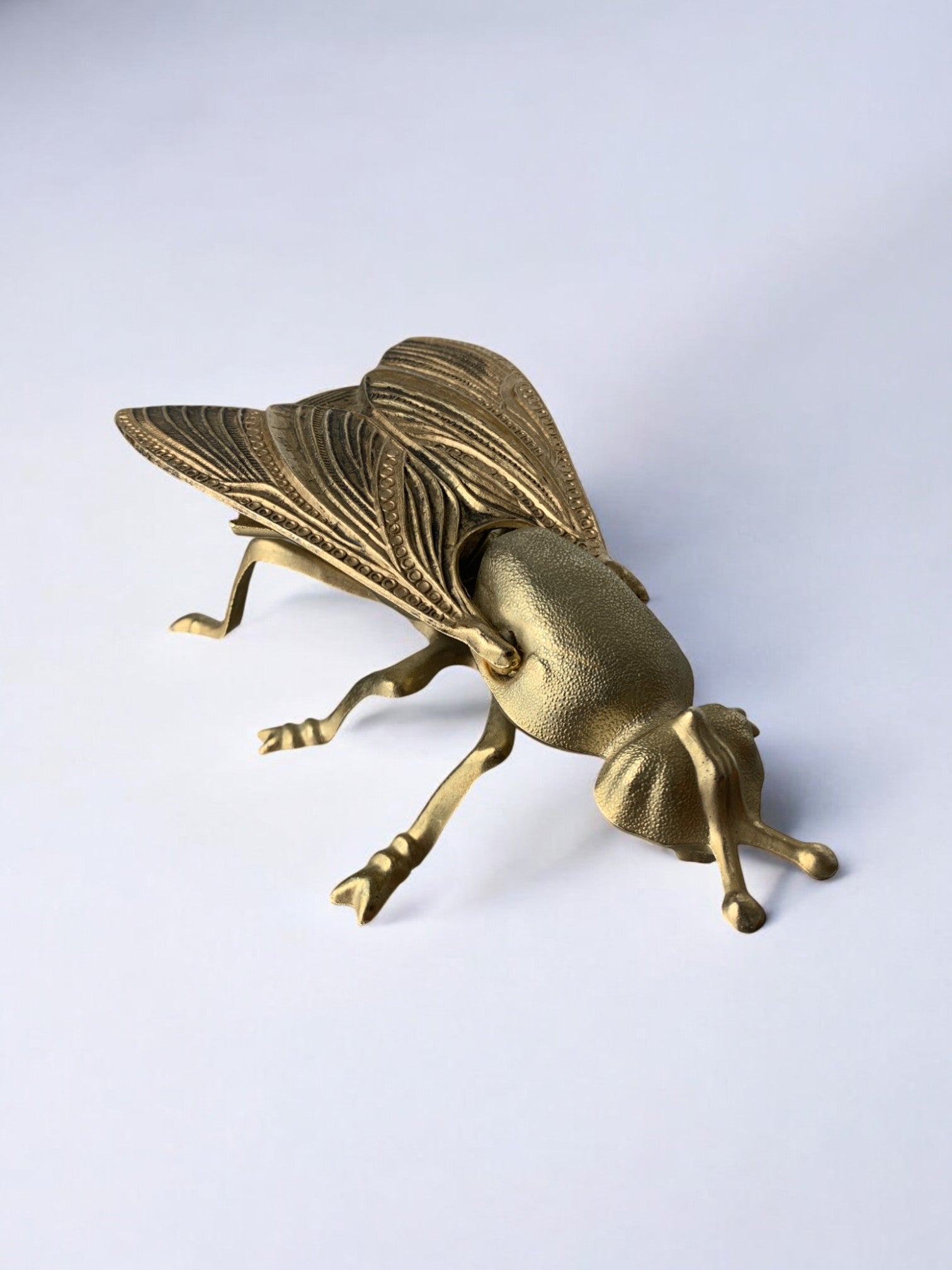 Regency fly ashtray in brass, Spain, 1980's