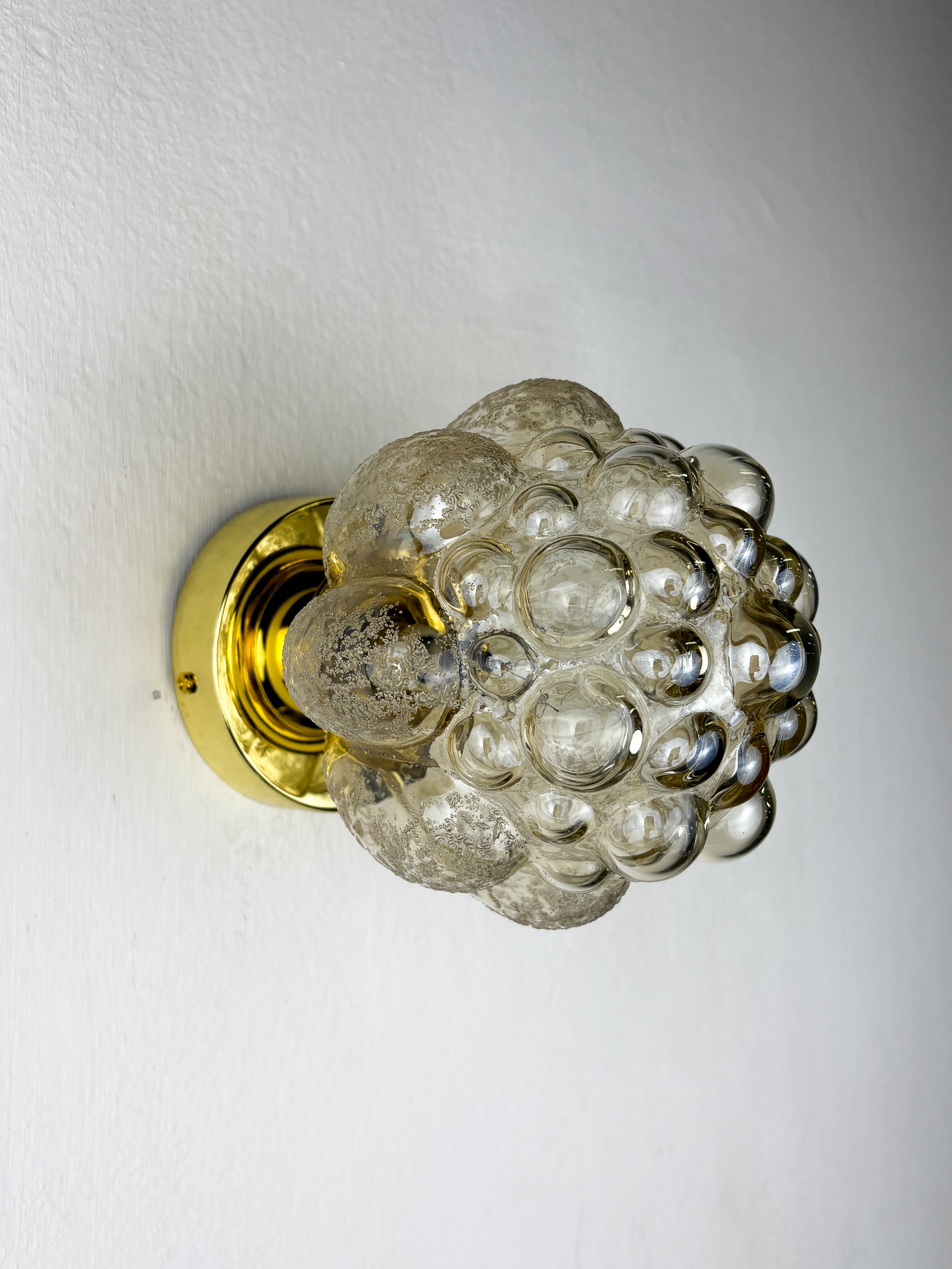 Pair of Bubble Glass Sconces – Helena Tynell Style, Germany 1970s