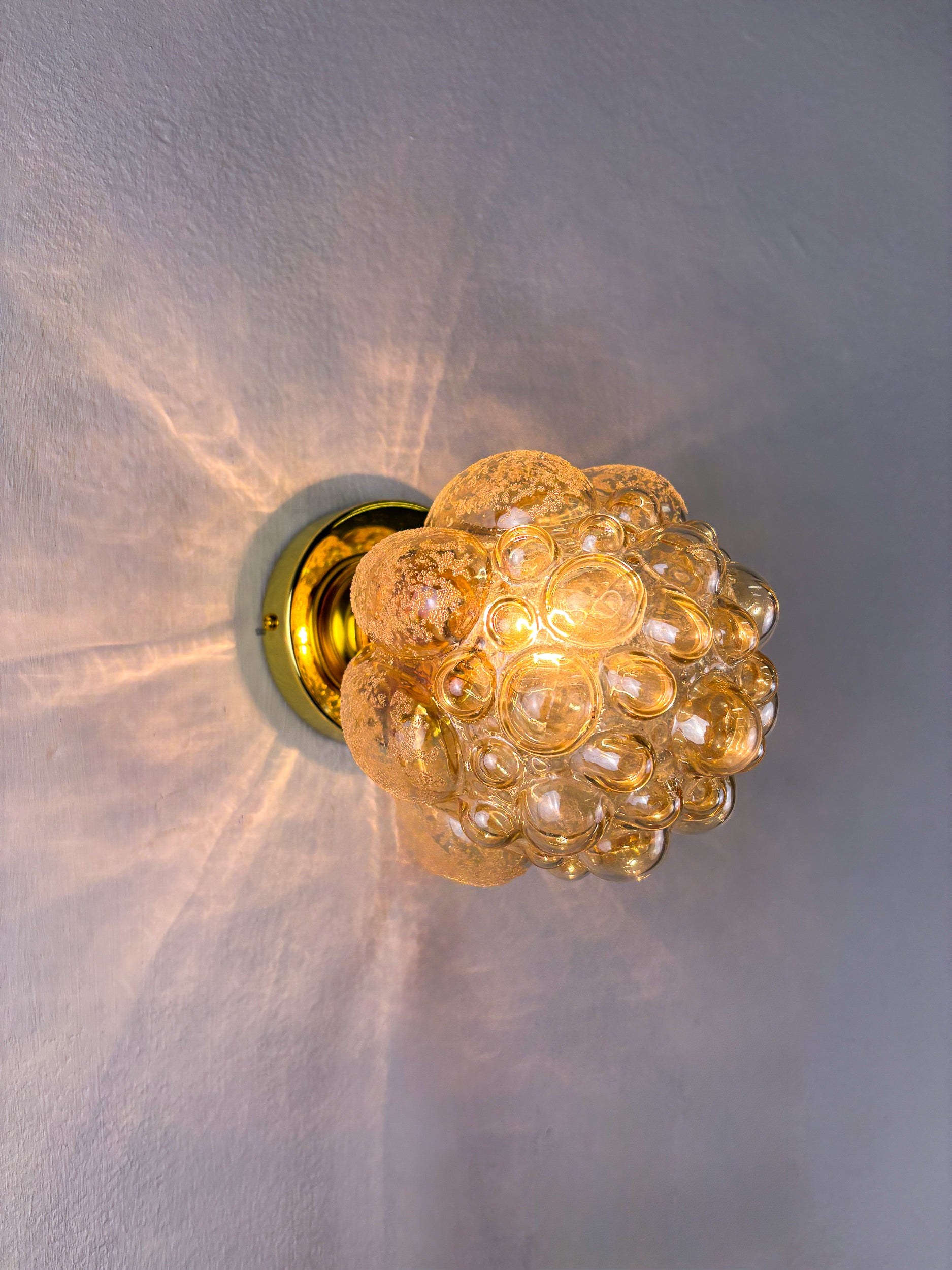 Pair of Bubble Glass Sconces – Helena Tynell Style, Germany 1970s