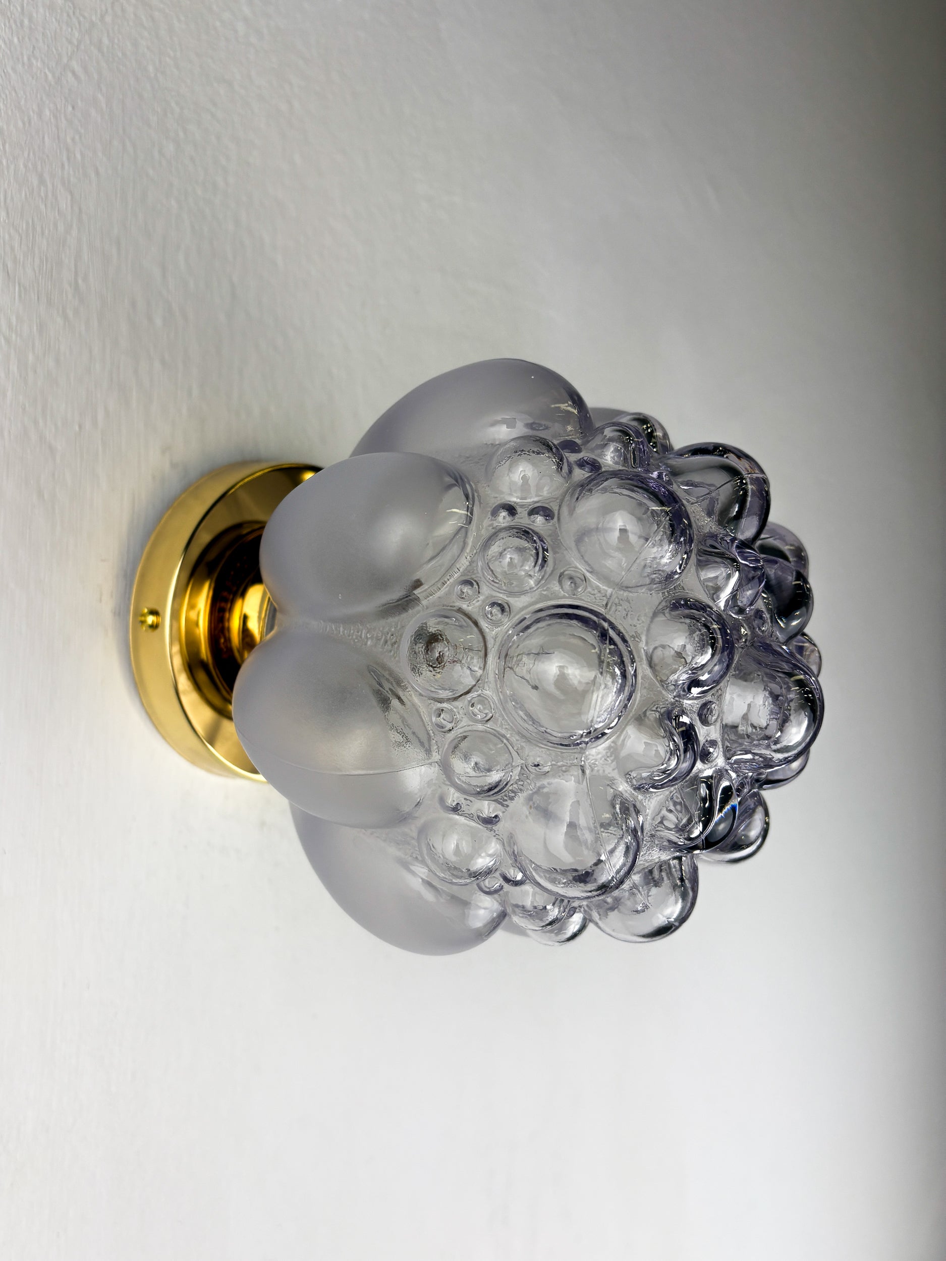 Bubble Glass Wall Sconce – Helena Tynell Style, Germany, Circa 1970's