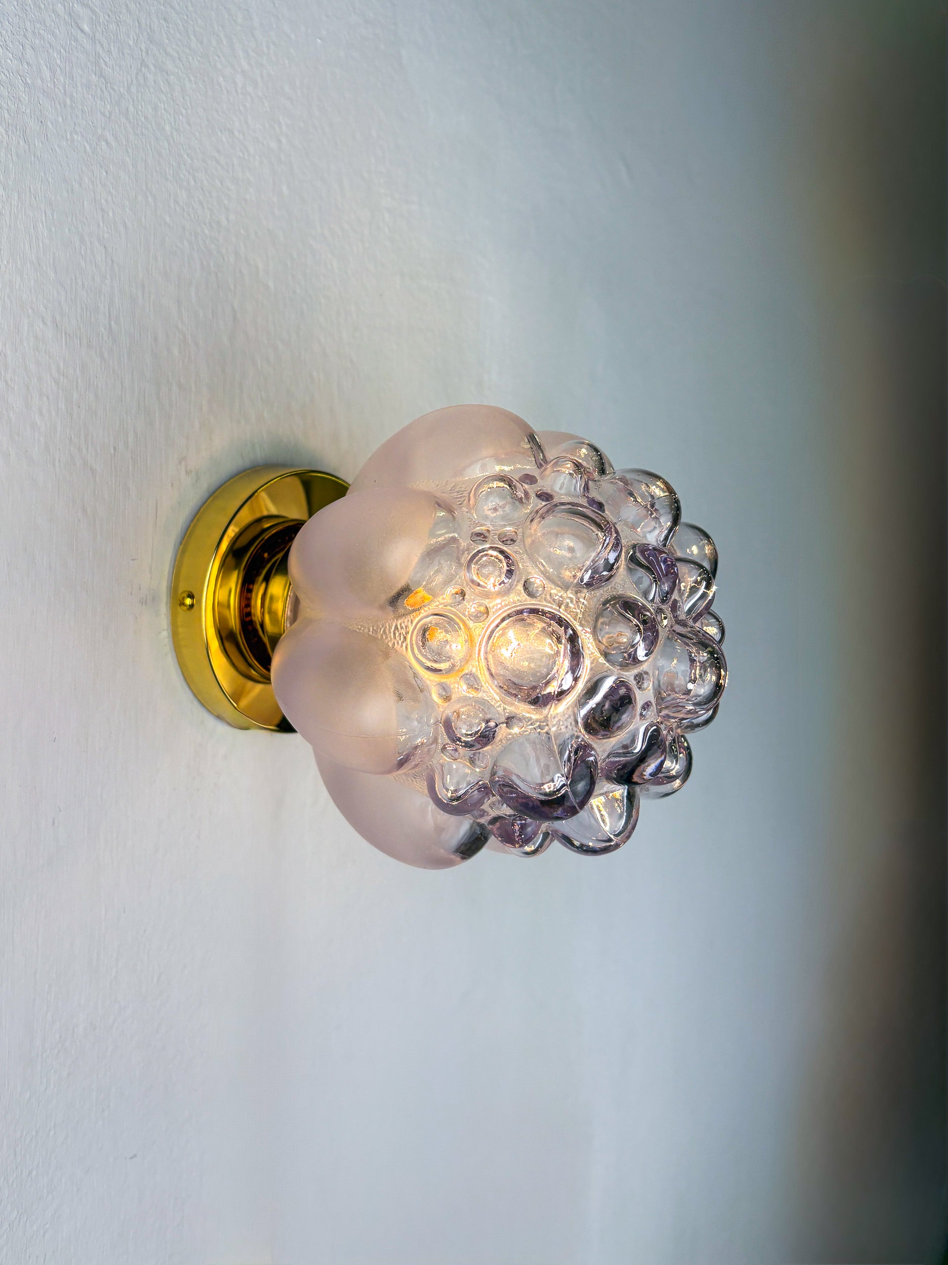 Bubble Glass Wall Sconce – Helena Tynell Style, Germany, Circa 1970's