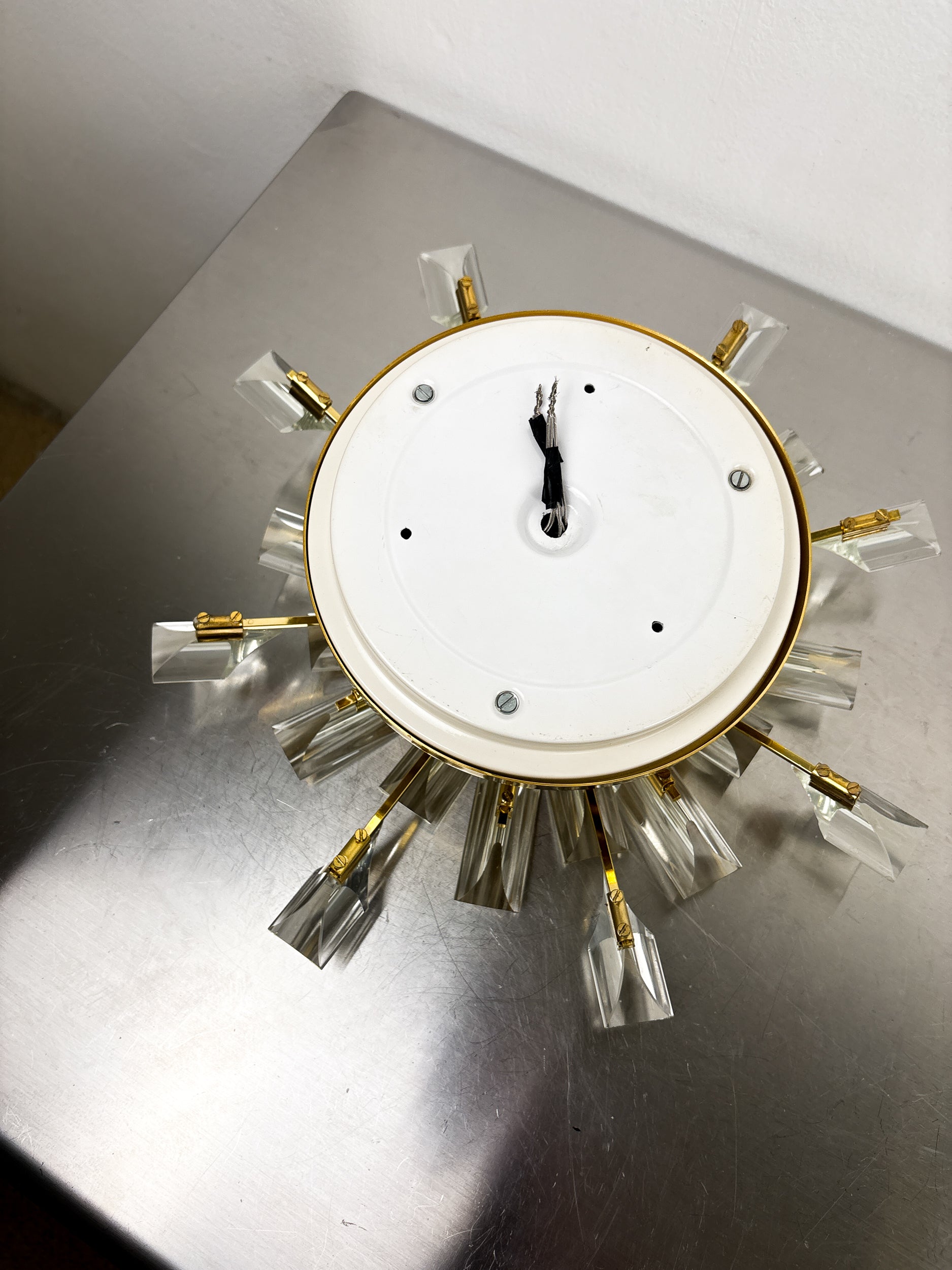 Sun-Shaped ceiling or wall light by Oscar Torlasco for StilKronen, Italy, 1970s
