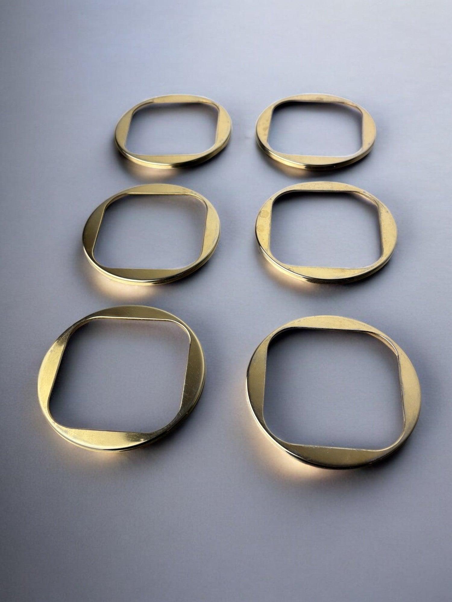 Willy Rizzo Style Lucite Coasters, Set of 6, Italy, 1970