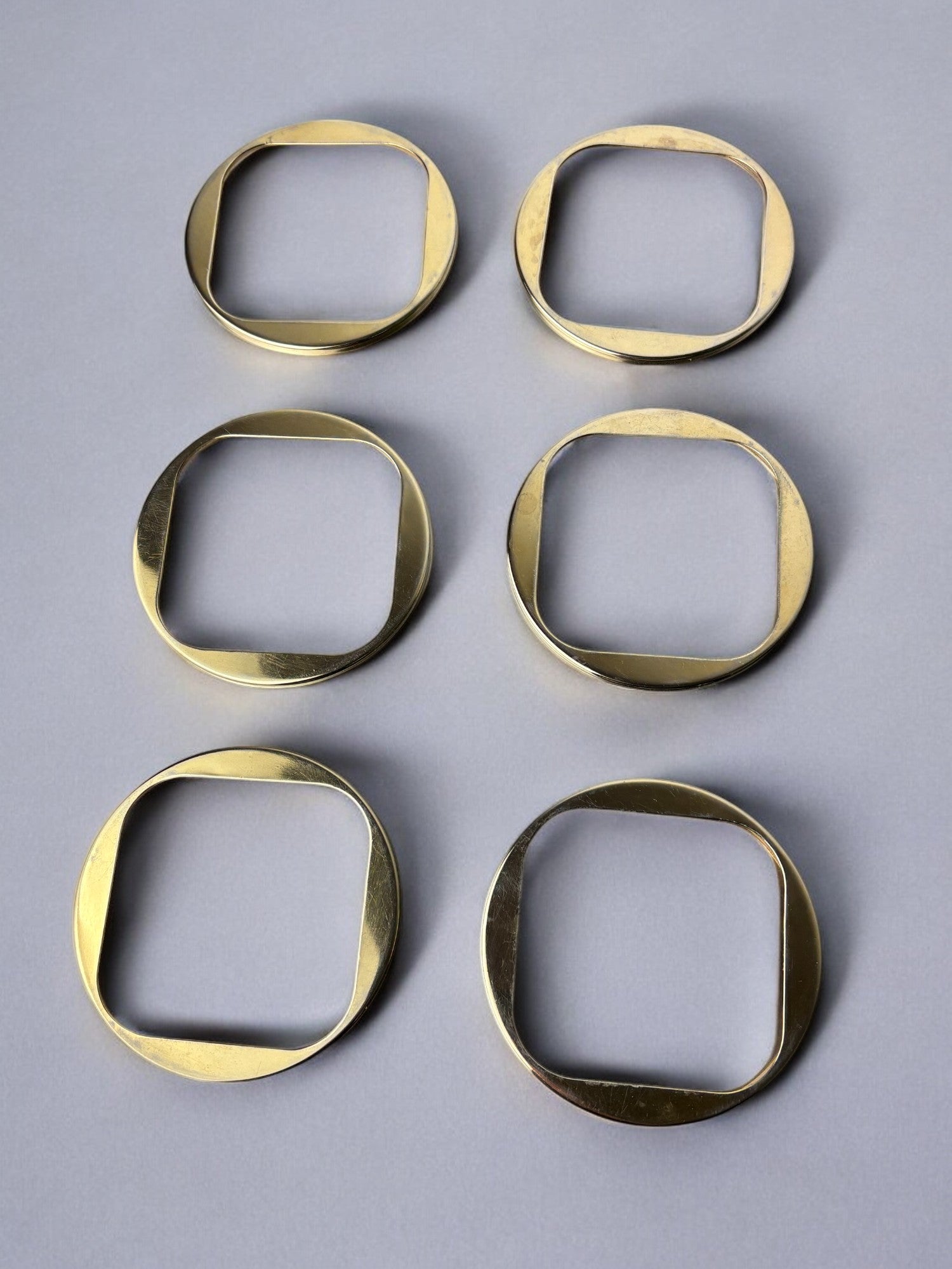 Willy Rizzo Style Lucite Coasters, Set of 6, Italy, 1970