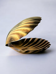 Shell Vide-Poches in brass, Italy, 1970's