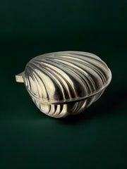 Shell jewelry box, silver plated, Italy, 1980's