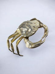 Crab jewelry box, silver plated & alpaca, Spain, 1950's