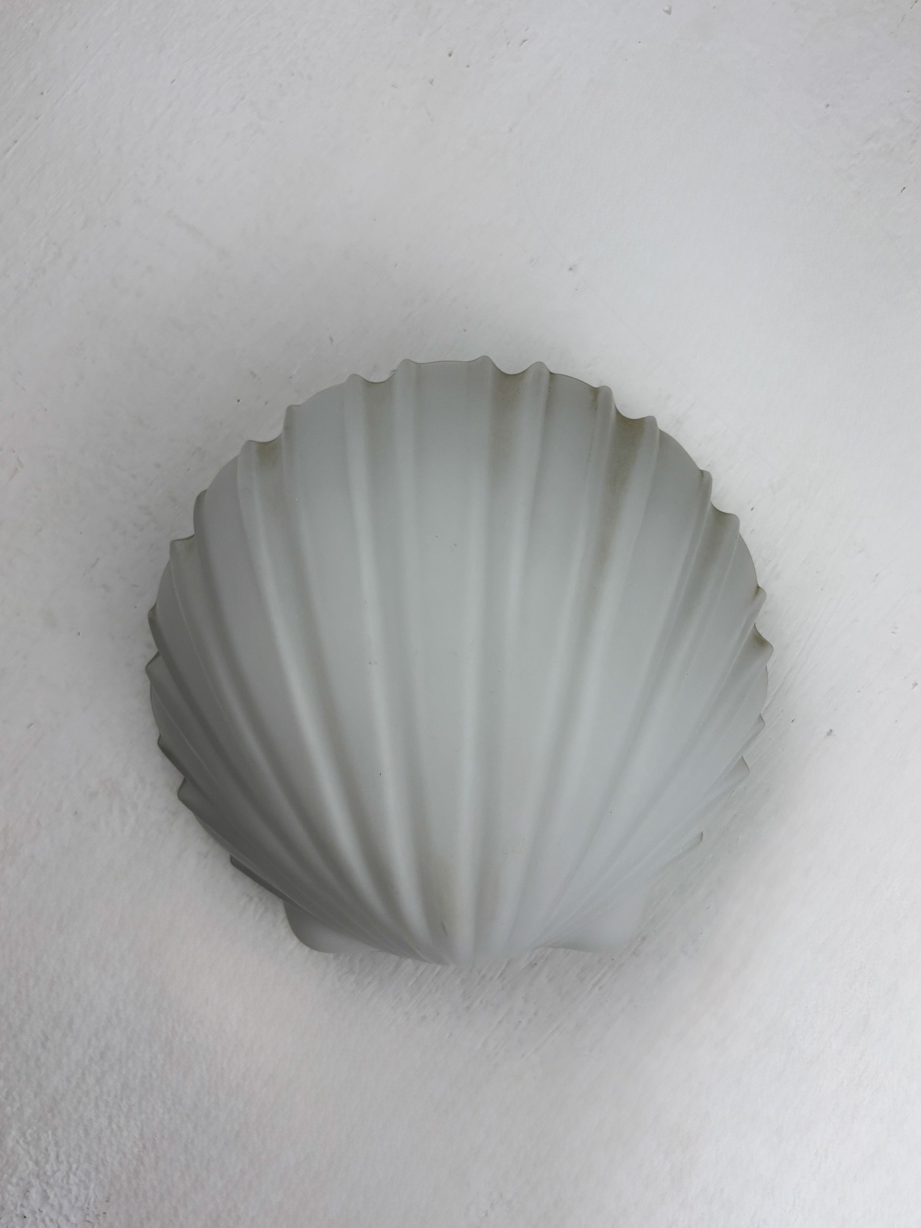 Shell-Shaped Wall Light by Limburg, Opaline Glass, Germany 1970s