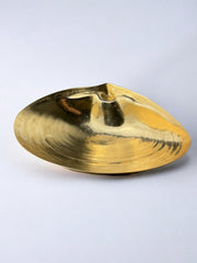 Art deco Shell Vide-Poches in brass, Italy, 1970's