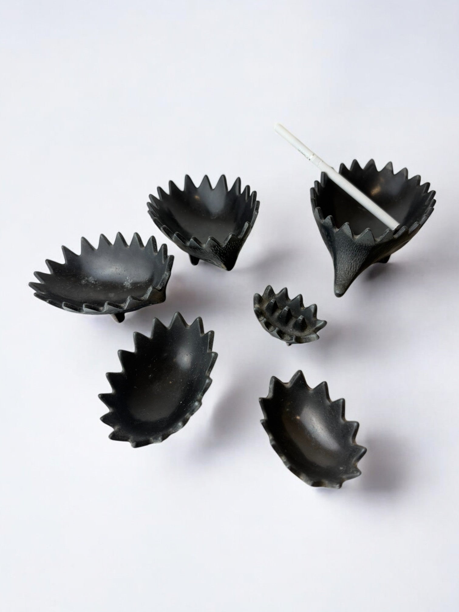 Stackable Hedgehog Ashtray Set by Walter Bosse for Hertha Baller, Austria, Midcentury