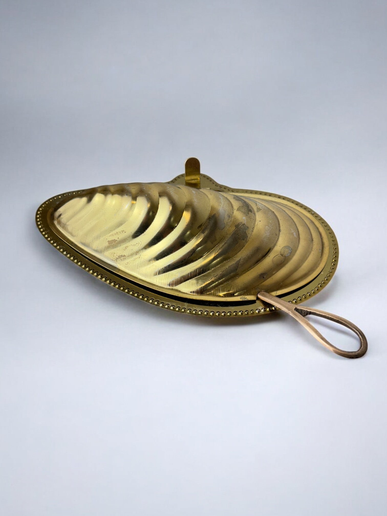 Mussel Shell caviar server, Italy, 1970's