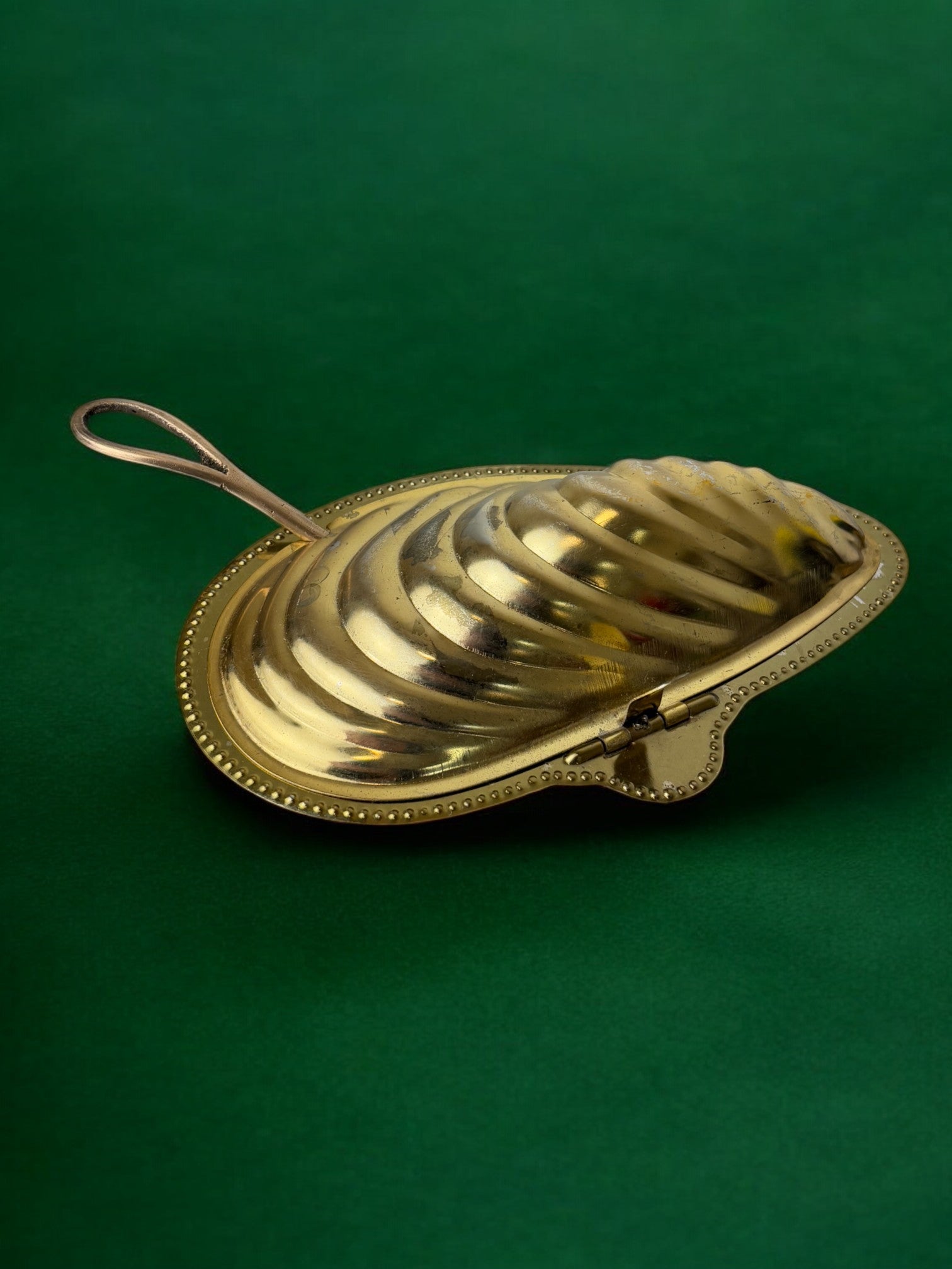 Mussel Shell caviar server, Italy, 1970's