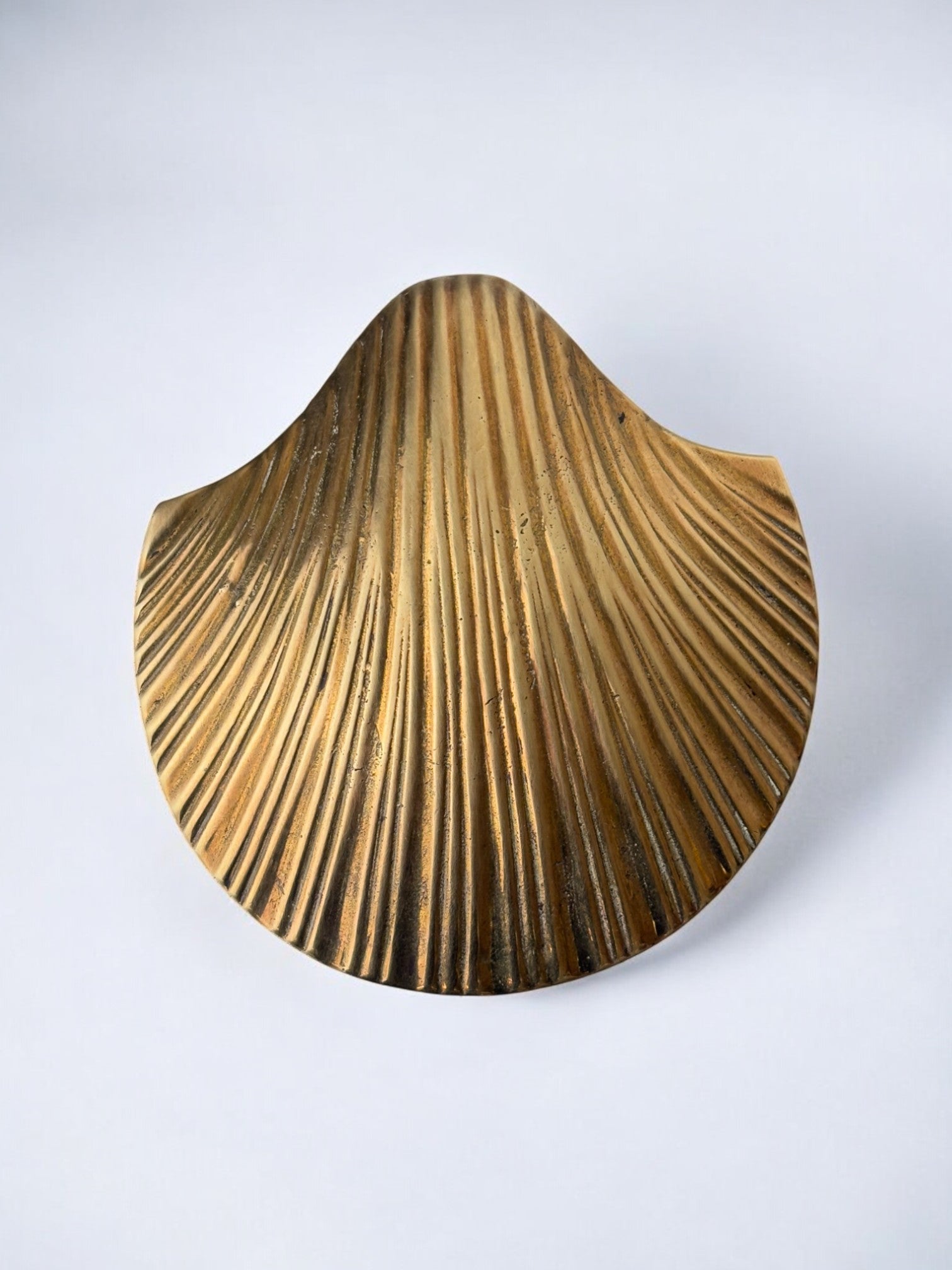 Shell jewelry box in brass, Italy, 1970