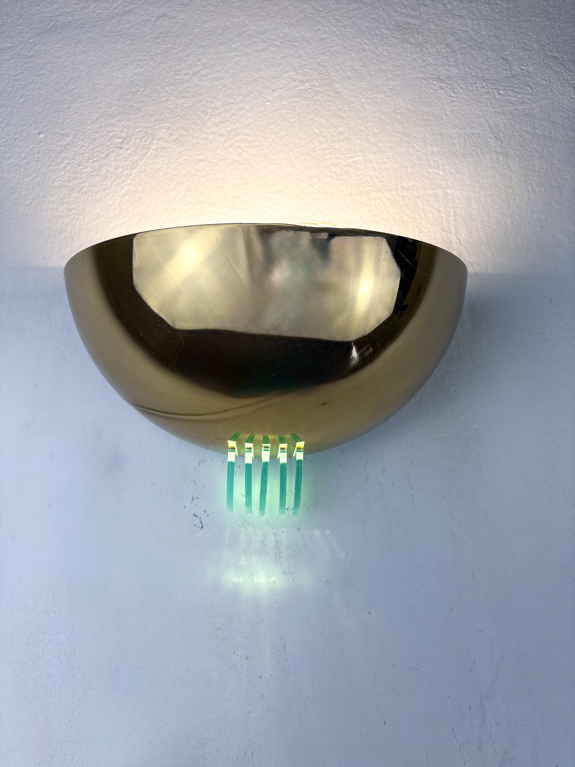 Pair of Modernist Design Half Moon Wall Lamp by GS Germany, 1980's