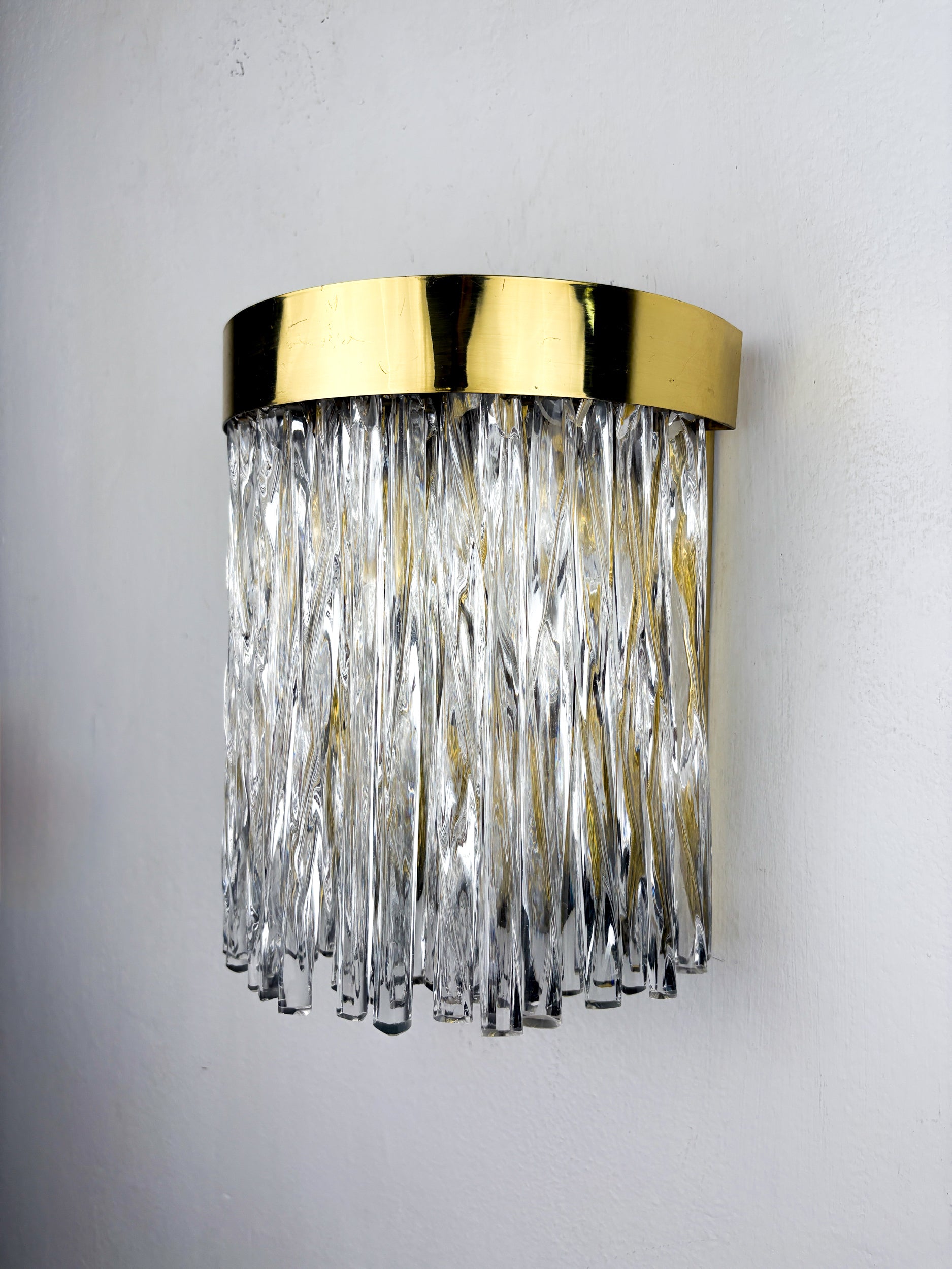 Cascade wall light by Venini, murano glass, italy, 1970