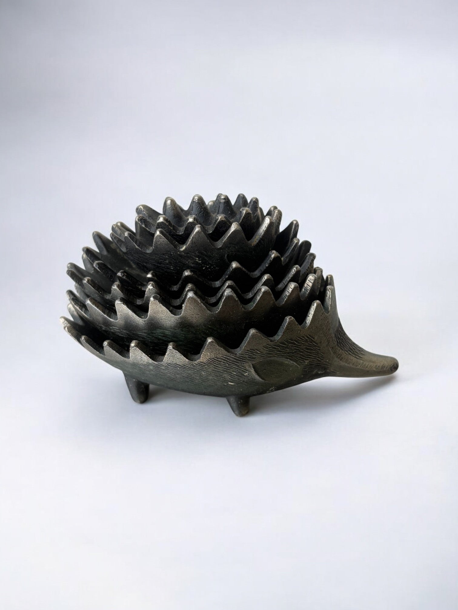 Stackable Hedgehog Ashtray Set by Walter Bosse for Hertha Baller, Austria, 1950