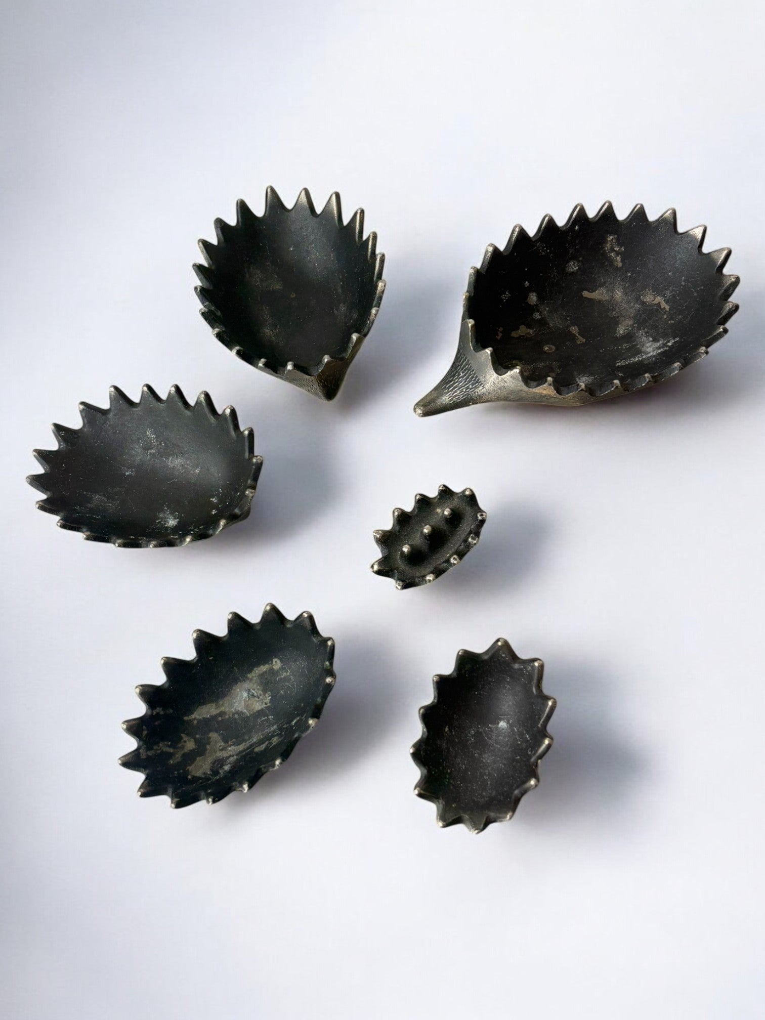 Stackable Hedgehog Ashtray Set by Walter Bosse for Hertha Baller, Austria, 1950