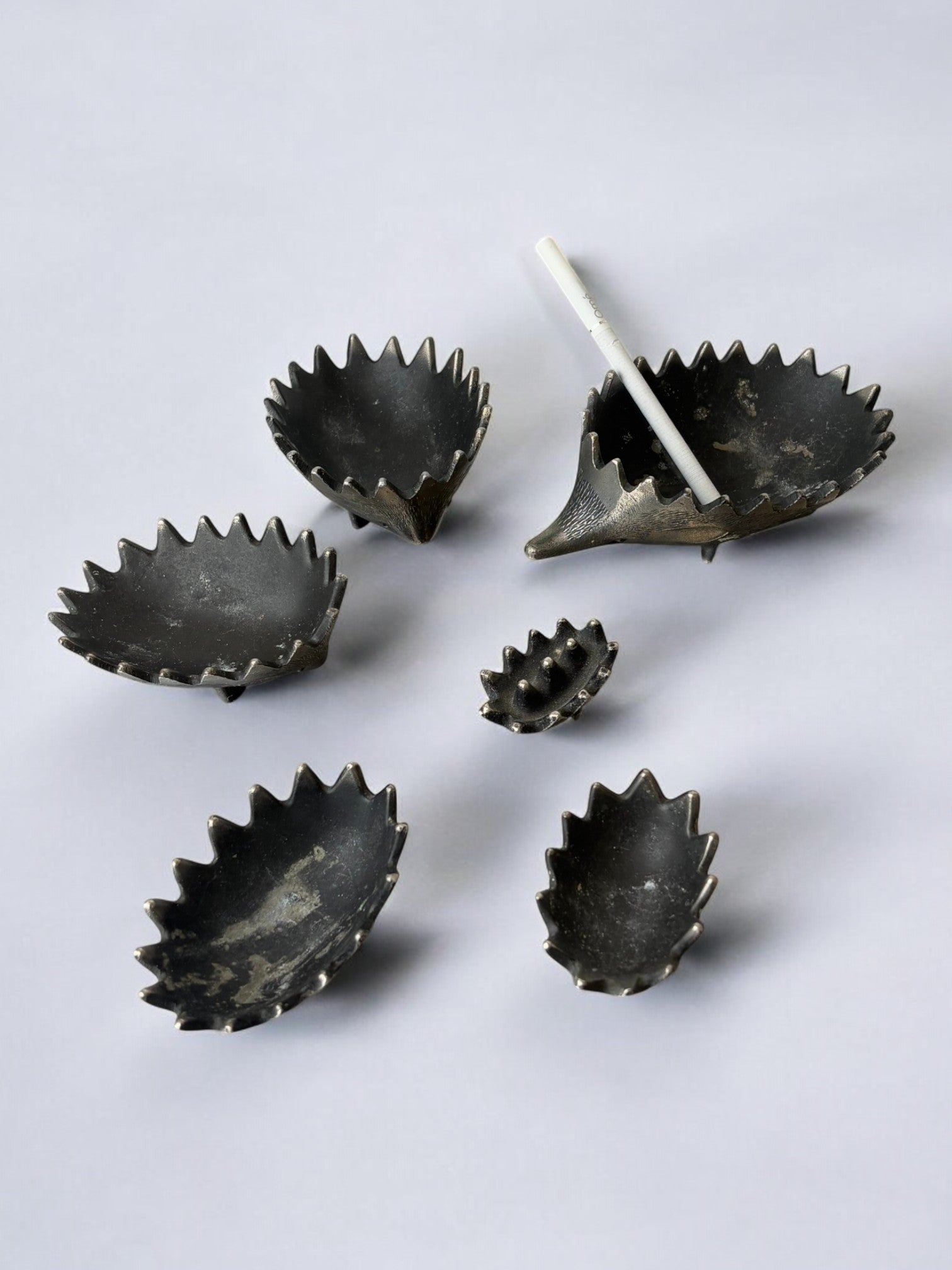 Stackable Hedgehog Ashtray Set by Walter Bosse for Hertha Baller, Austria, 1950