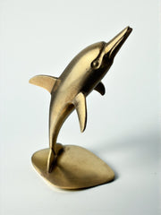 Dolphin paperweight by Volare in bronze, Italy, 1980's