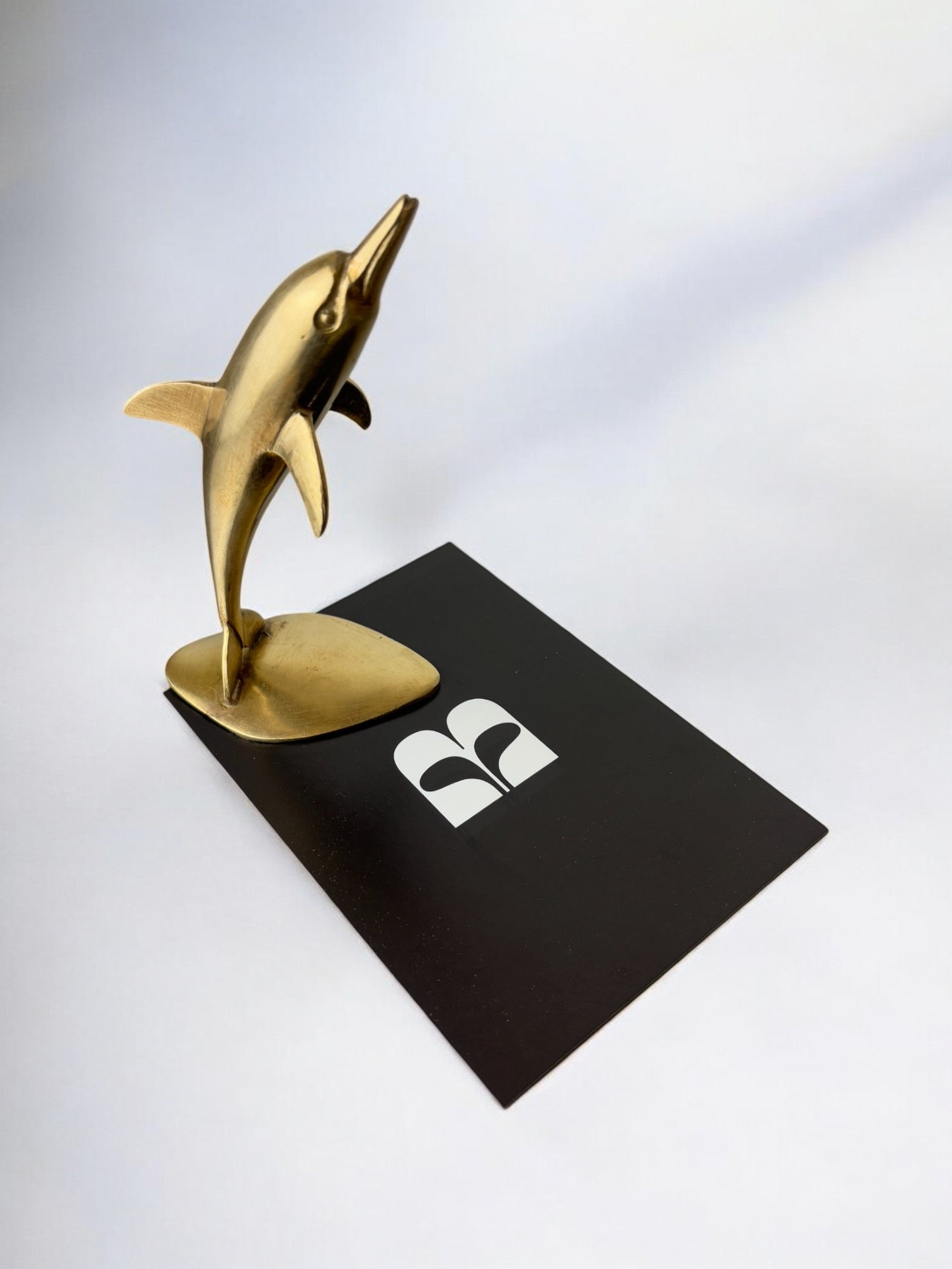 Dolphin paperweight by Volare in bronze, Italy, 1980's