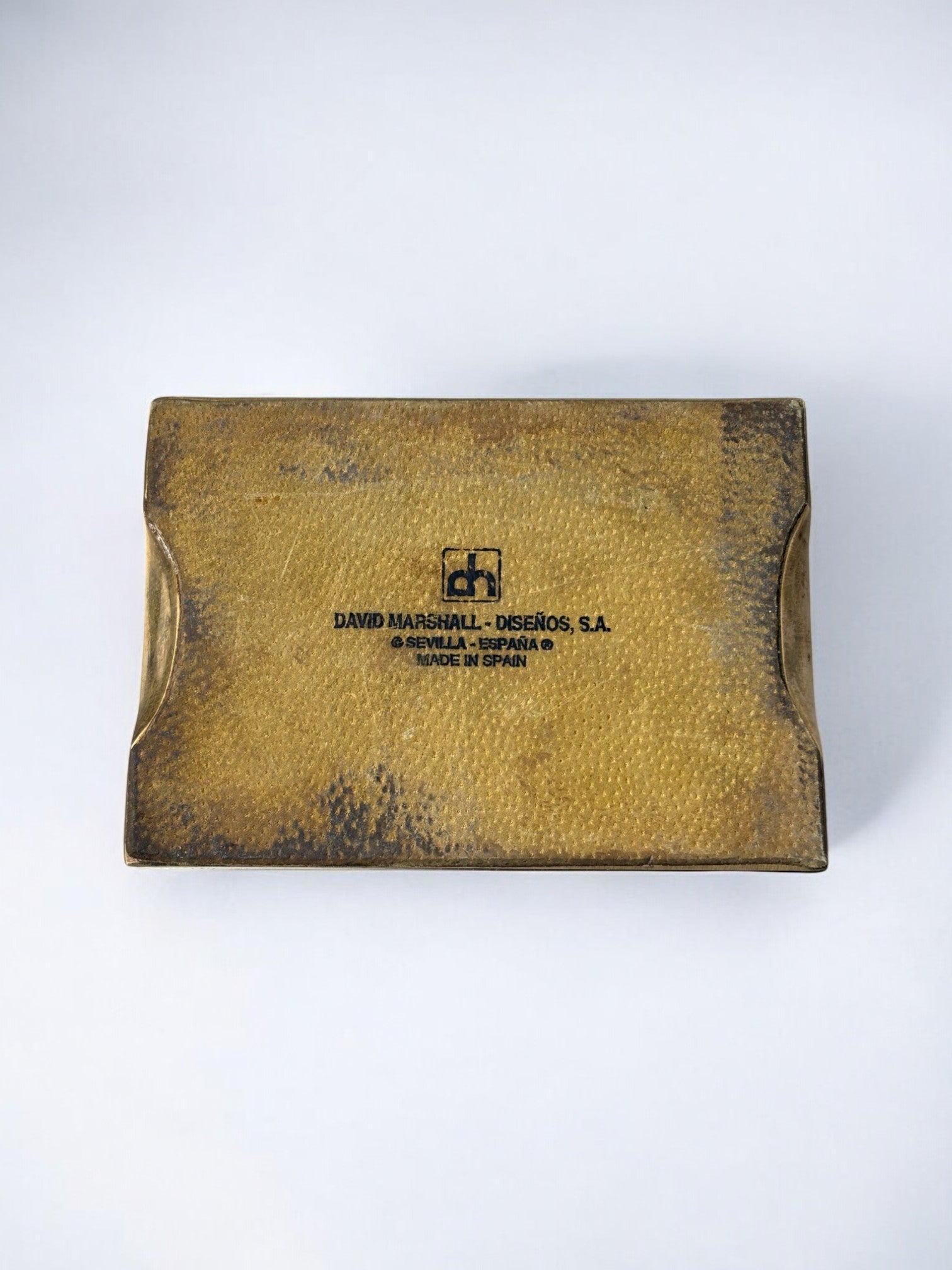 Brutalist pocket emptier by David Marshall, bronze and aluminum, Spain, 1980's