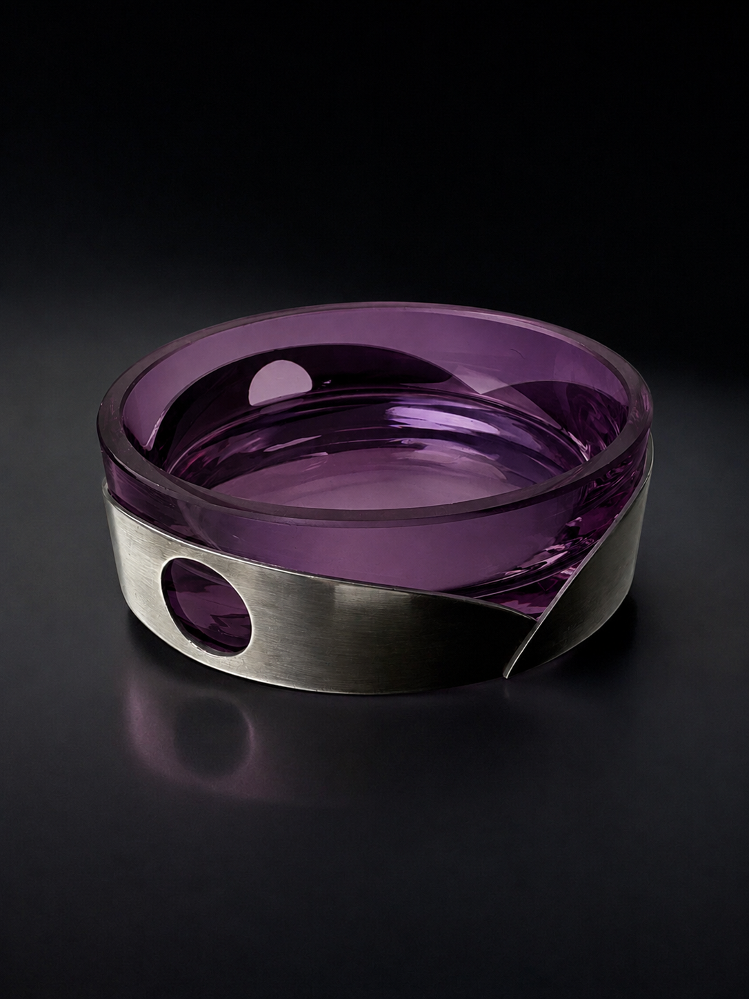 Purple Murano Glass Ashtray by Arnolfo di Cambio, Italy, 1970s