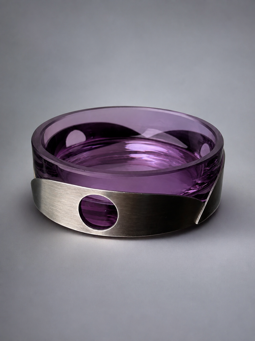 Purple Murano Glass Ashtray by Arnolfo di Cambio, Italy, 1970s