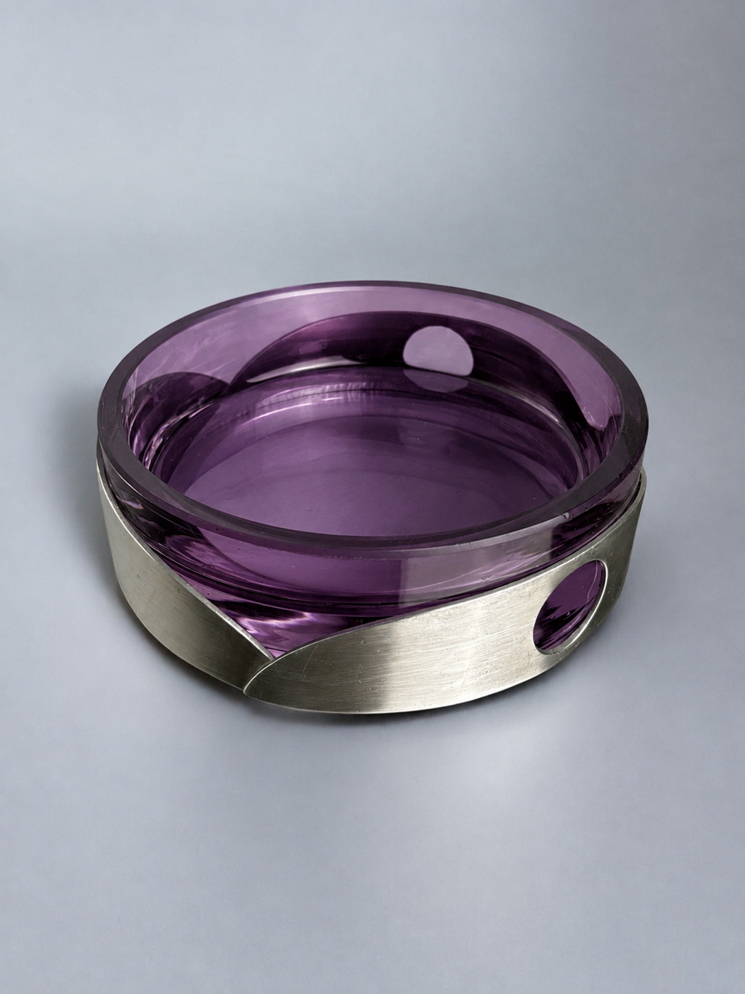 Purple Murano Glass Ashtray by Arnolfo di Cambio, Italy, 1970s