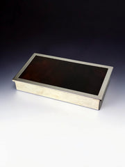 Faux Tortoise Shell & chromed Dior vanity box, Italy, 1970