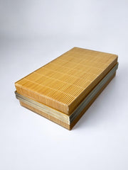Christian Dior Style Lucite & Rattan vanity Box, 1970