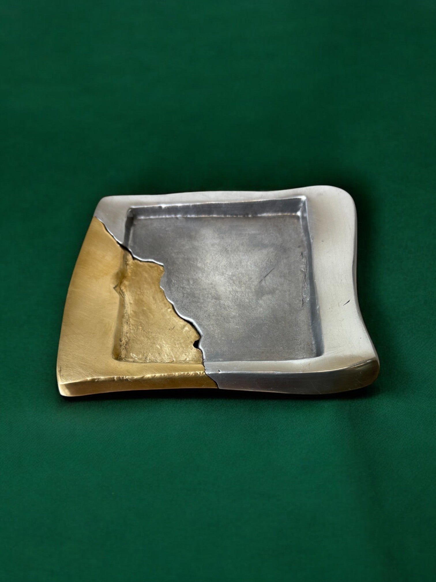 Brutalist tray by Art3, Spain, 1980's