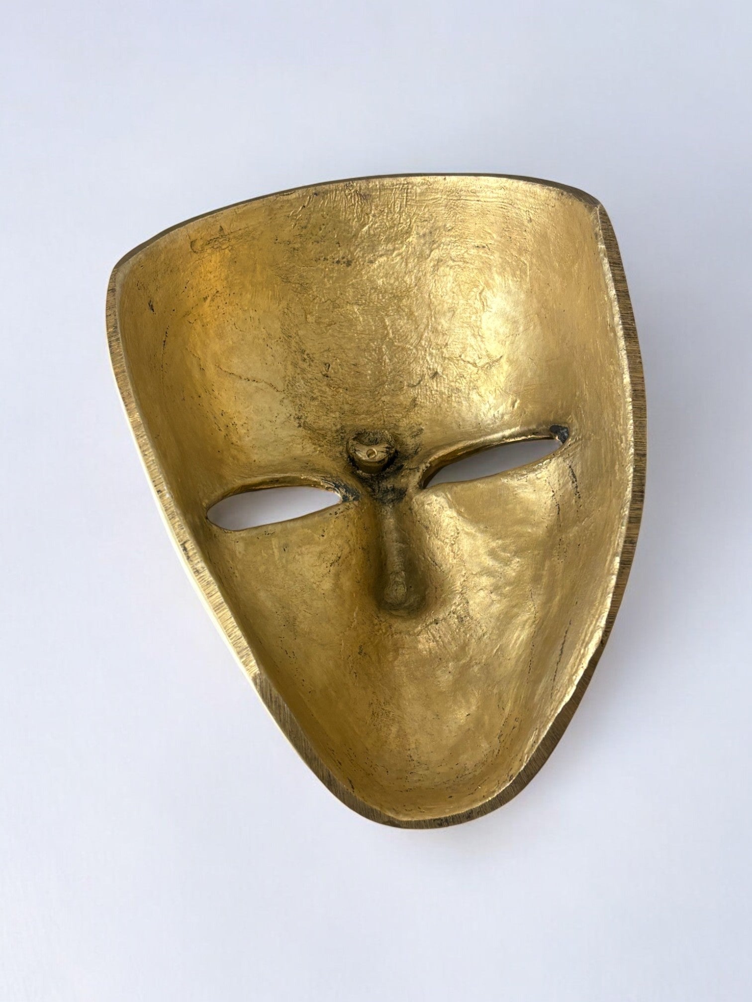 Venetian-Mask paperweight by Volare in bronze, Italy, 1980