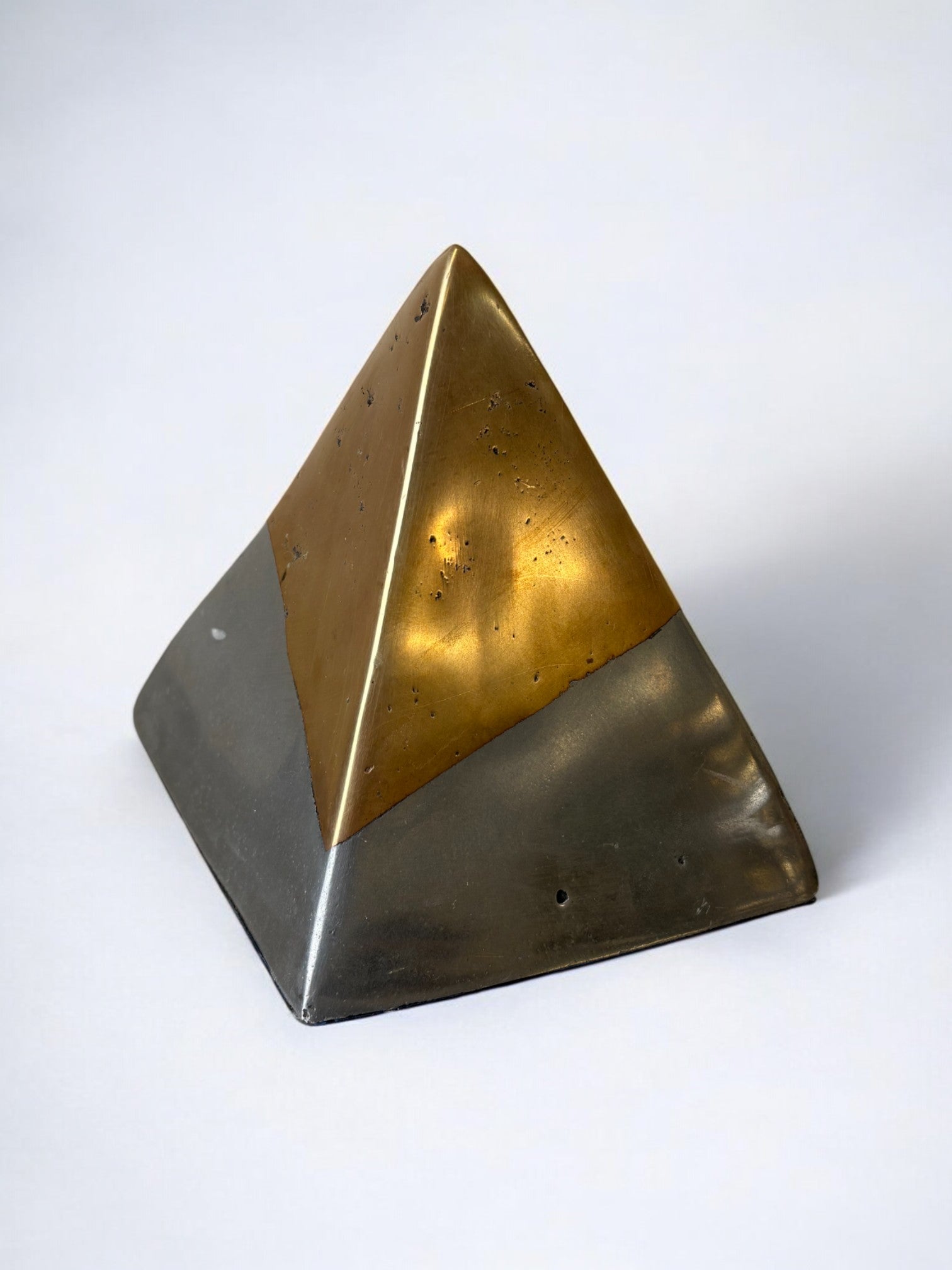 Brutalist sculpture by Ardisur, bookend in bronze, Spain 1970's