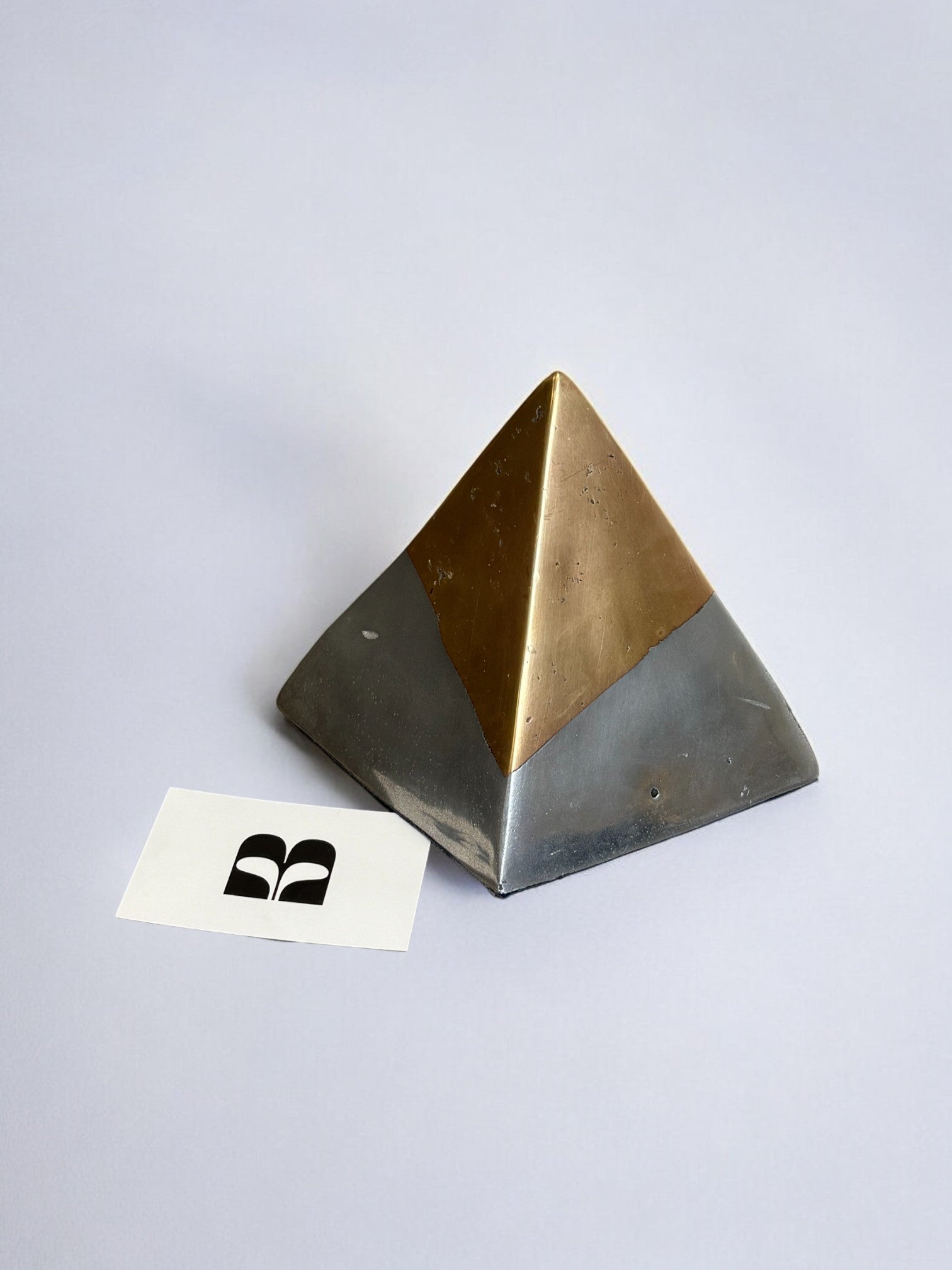 Brutalist sculpture by Ardisur, bookend in bronze, Spain 1970's