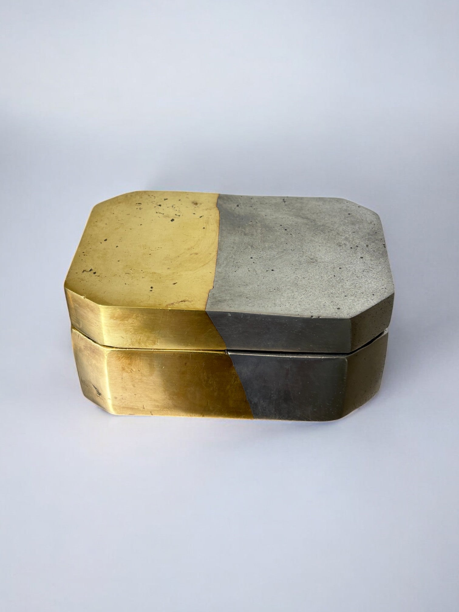 Brutalist box by Ardisur, bronze and aluminum, Spain, 1970's