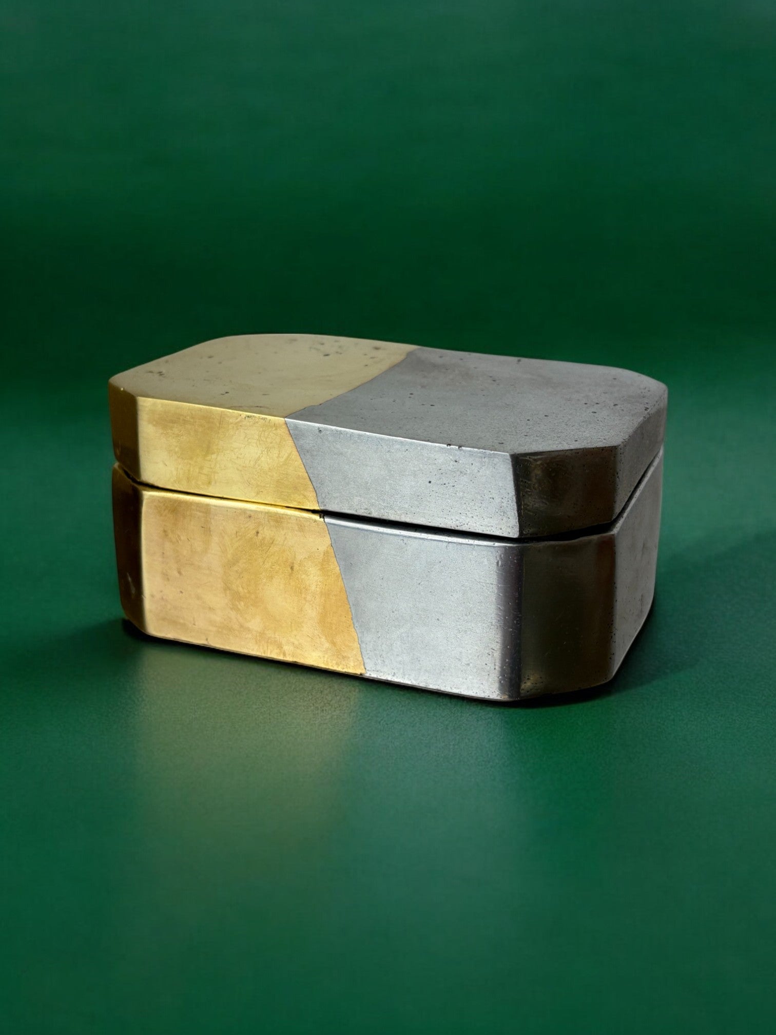 Brutalist box by Ardisur, bronze and aluminum, Spain, 1970's