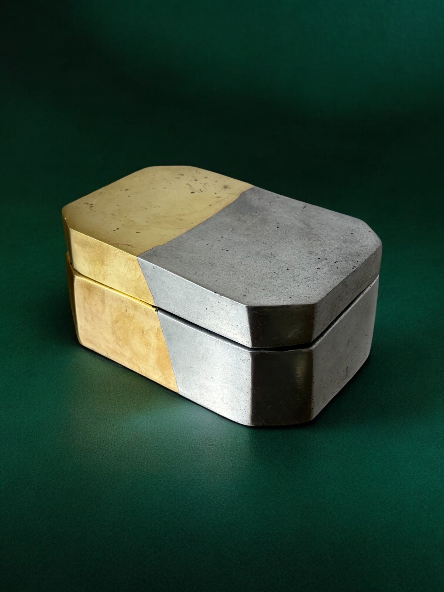 Brutalist box by Ardisur, bronze and aluminum, Spain, 1970's