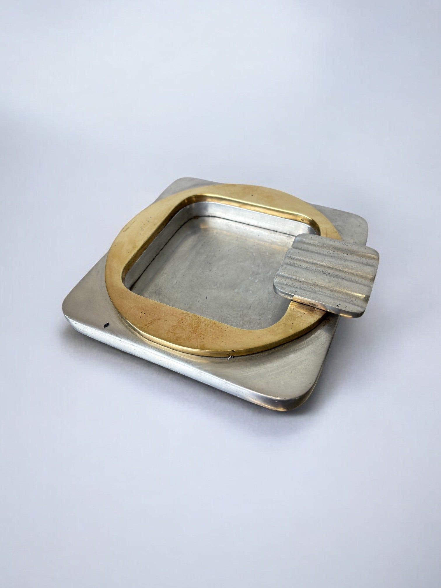 Sculptural brutalist ashtray by Leopold, Spain, 1970's