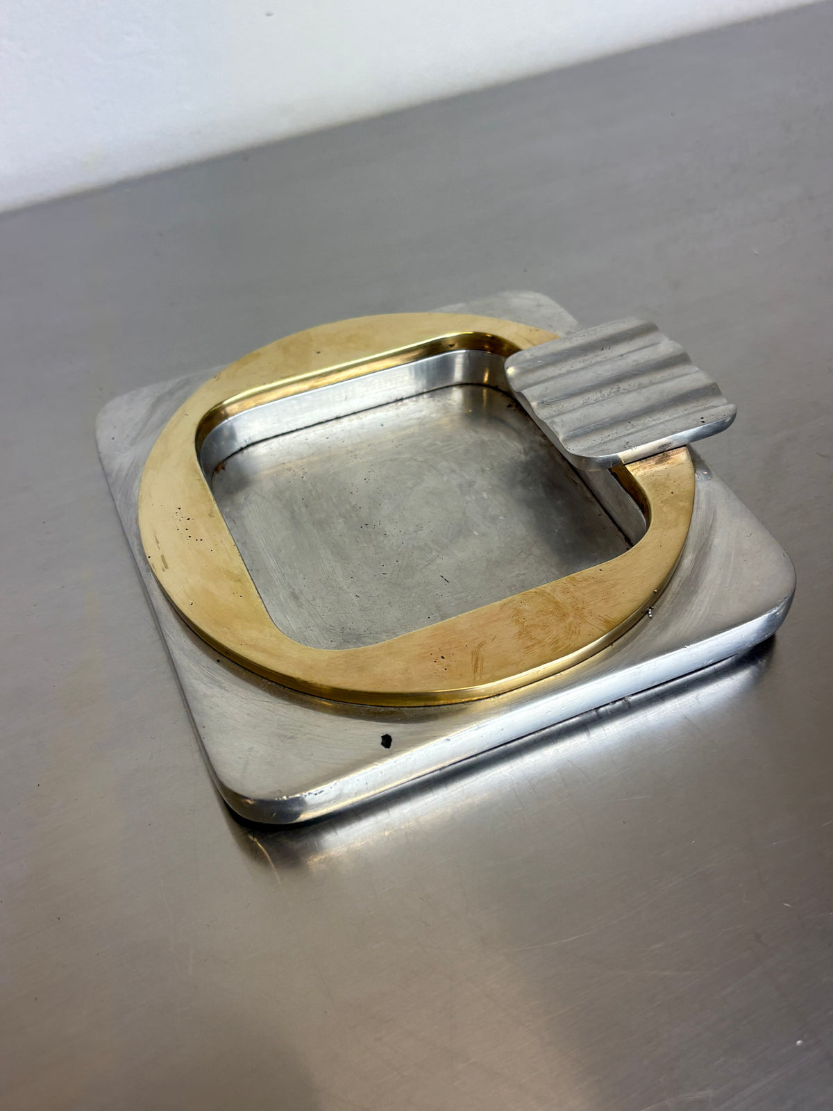 Sculptural brutalist ashtray by Leopold, Spain, 1970's