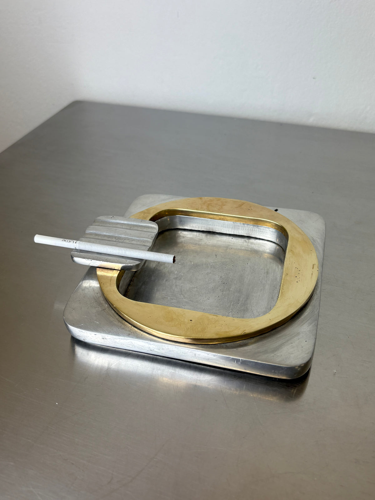 Sculptural brutalist ashtray by Leopold, Spain, 1970's