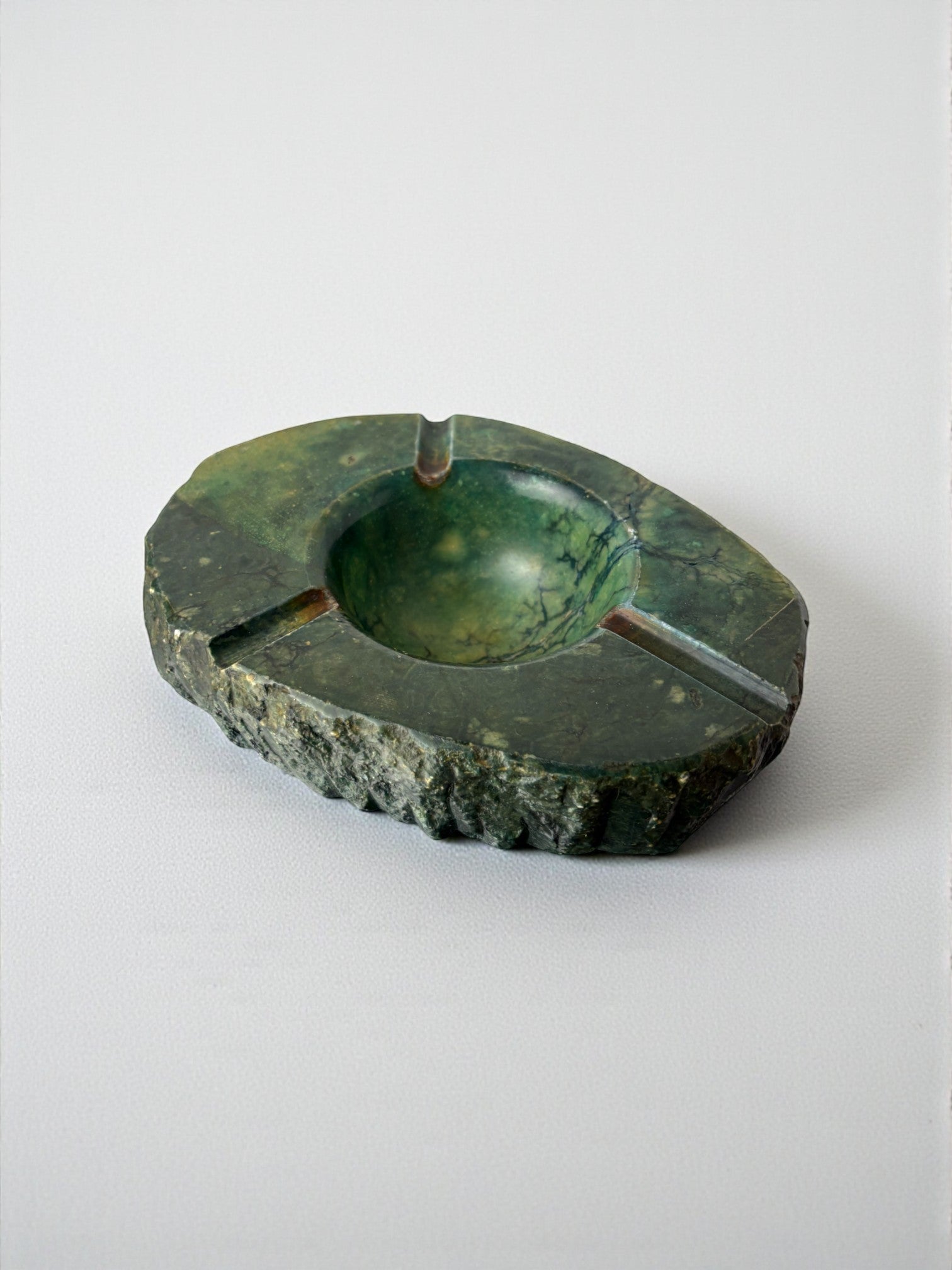 Green Alabaster ashtray by Romano Bianchi, Italy, 1970's