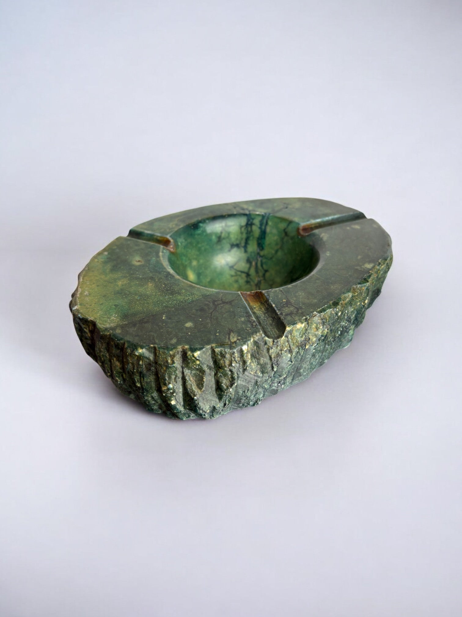 Green Alabaster ashtray by Romano Bianchi, Italy, 1970's