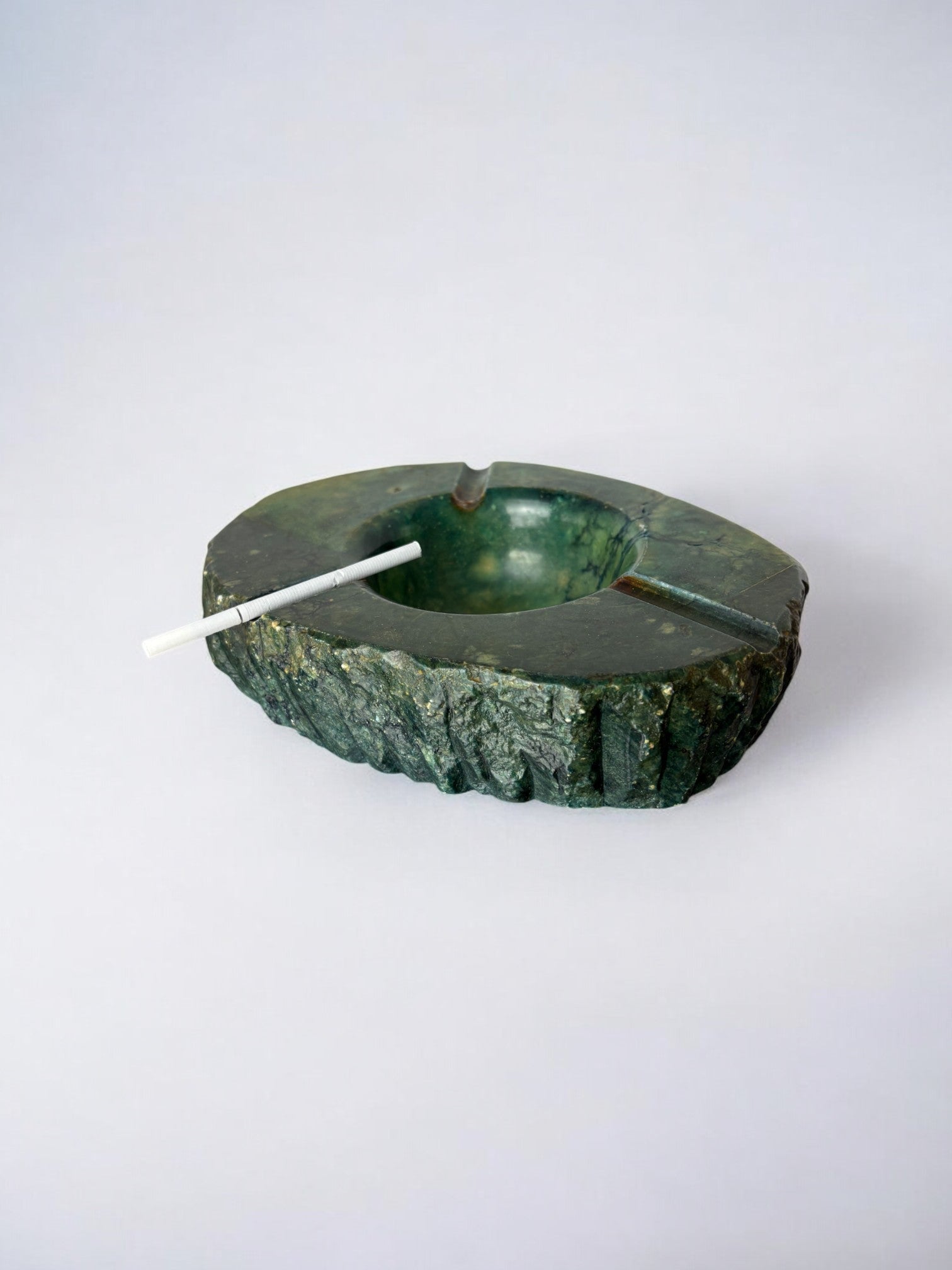 Green Alabaster ashtray by Romano Bianchi, Italy, 1970's