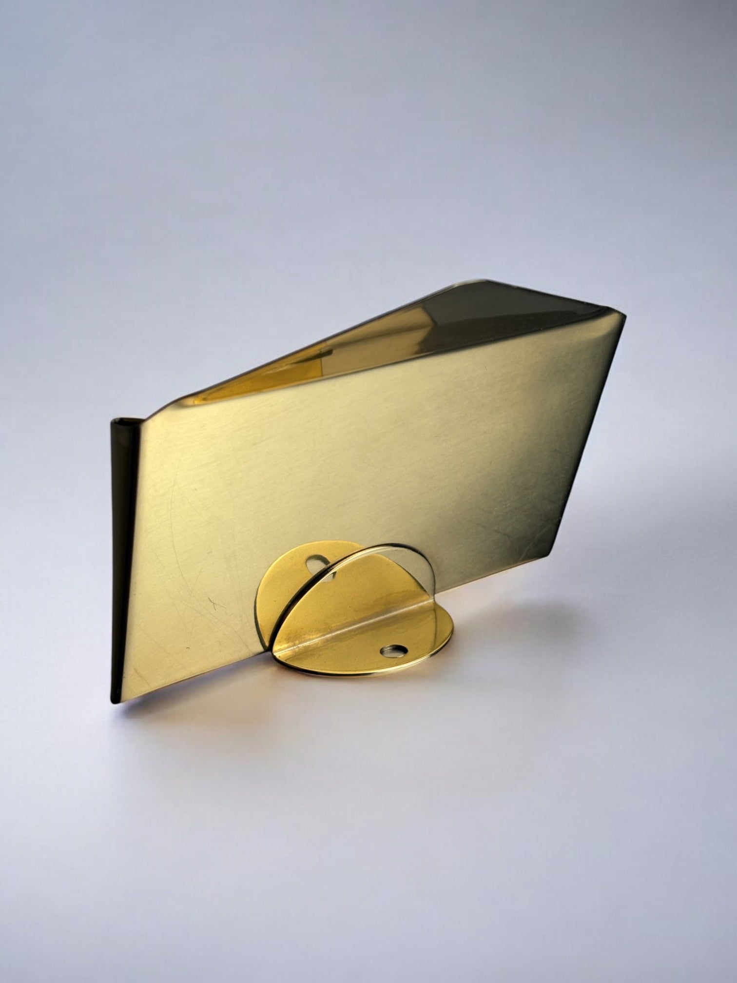 Envelope-Style Visit Card Holder in brass, Italy, 1980's