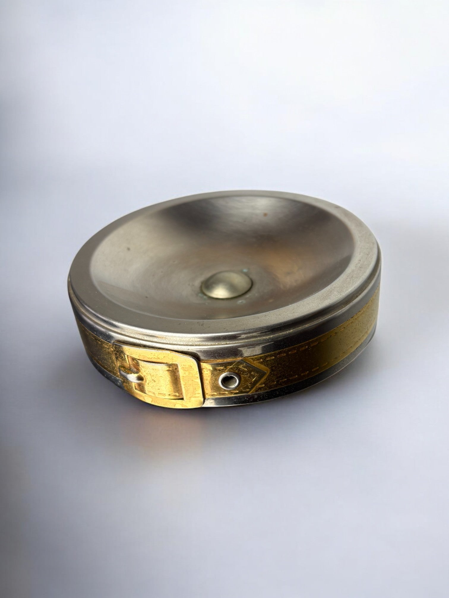 Maria Pergay's style Belt Buckle Ashtray, France, 1970's