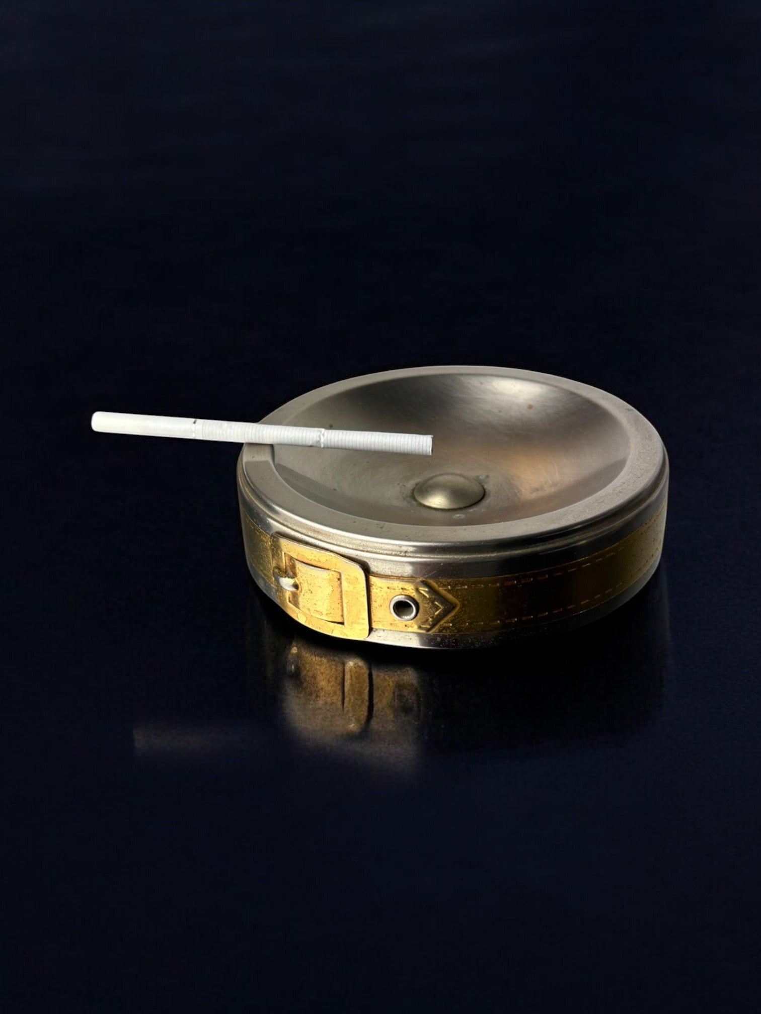 Maria Pergay's style Belt Buckle Ashtray, France, 1970's